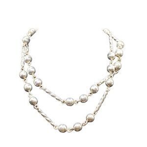 Vintage Traditional Mexican Wedding Necklace sterling  Silver 925 Metal Balls &